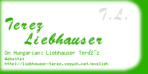 terez liebhauser business card